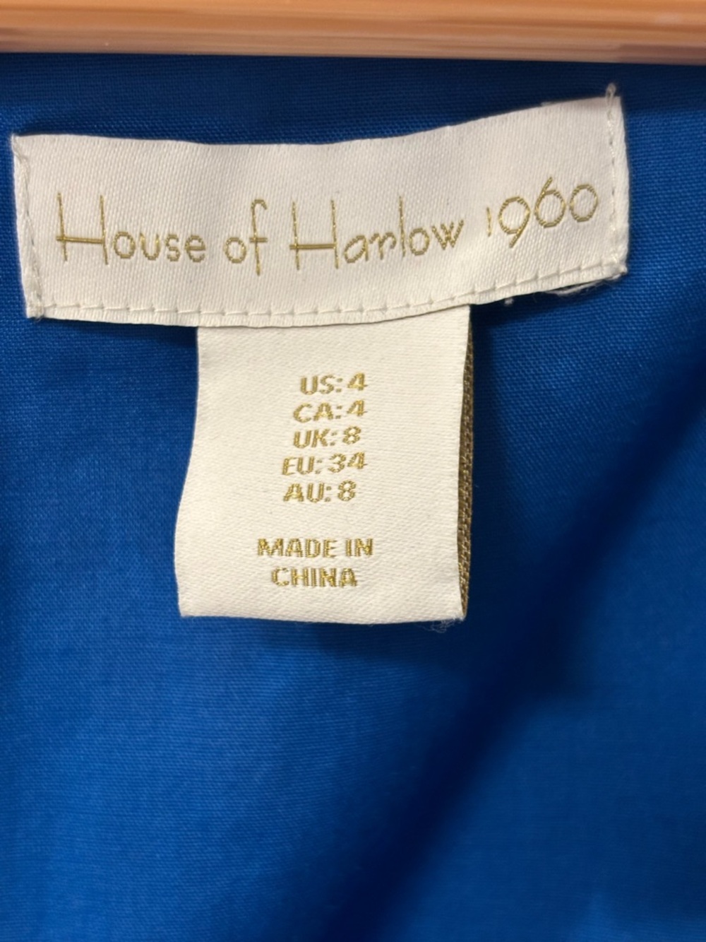 House of Harlow 1960 Twist Front Mini Dress Puff Sleeve Pleated Babydoll Flirty - Picture 7 of 16